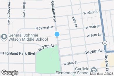 Map image of the property - 2524 Oakdale Ave