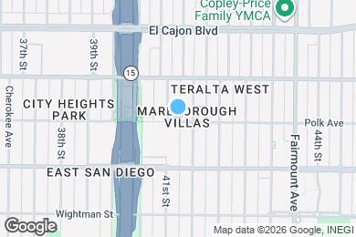 Map image of the property - 4120 Polk Ave