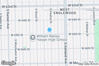 Map image of the property - 6458 S Paulina St