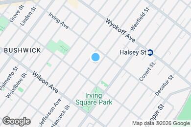 Map image of the property - Spacious 3BR Apartment with Backyard Access in Prime Bushwick