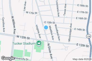 Map image of the property - 1319 N Dixie Ave