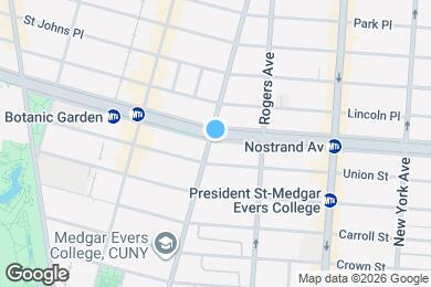 Map image of the property - EASTERN PARKWAY / 1-Bed in a Classic Crown Heights Prewar Building
