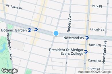 Map image of the property - EASTERN PARKWAY / Crown Heights Studio 1-Bath
