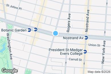 Map image of the property - EASTERN PARKWAY / NO FEE / Spacious 2-Bed 1-Bath Crown Heights / Prospect Park