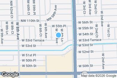 Map image of the property - 5355 W 5th Ave