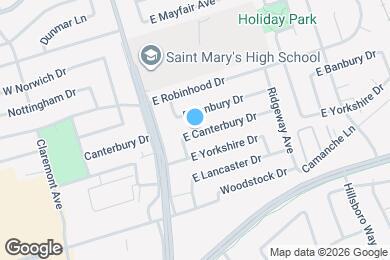 Map image of the property - 247 E Canterbury Dr