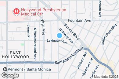 Map image of the property - 1200 N Hoover St