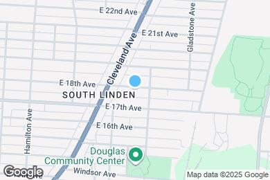 Map image of the property - 1277 E 18th Ave