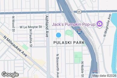 Map image of the property - 1425 N Bosworth Ave