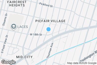 Map image of the property - 1756 S Genesee Ave