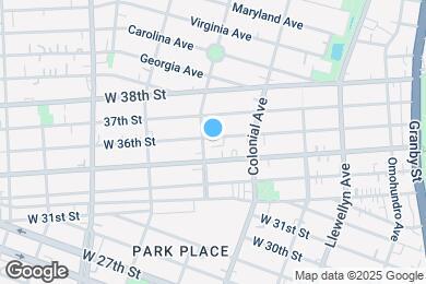 Map image of the property - 535 W 36th St