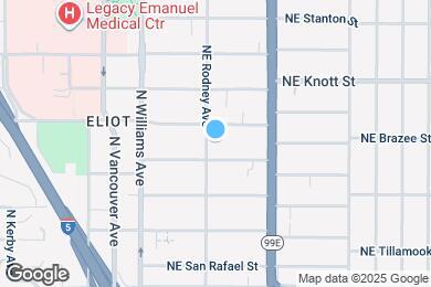 Map image of the property - 2428 NE Rodney Ave