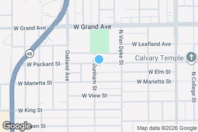 Map image of the property - 989 W Packard St