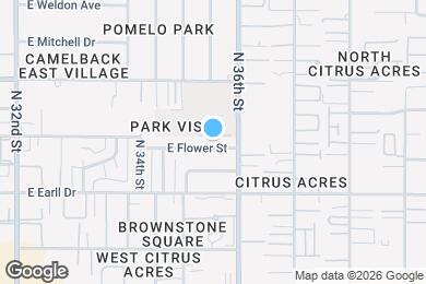Map image of the property - 3526 E Flower St