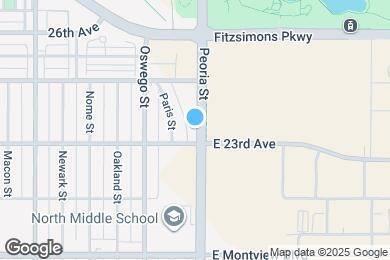 Map image of the property - 2313 Peoria St