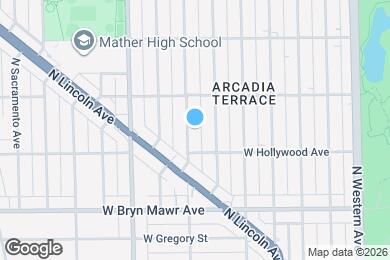 Map image of the property - 5727 N Washtenaw Ave