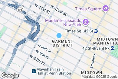 Map image of the property - 555 W 38th St