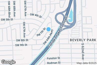 Map image of the property - 721 SW 64th Ter