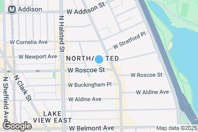 Map image of the property - 6465 W Roscoe St