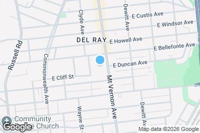 Map image of the property - 1712 Mount Vernon Ave