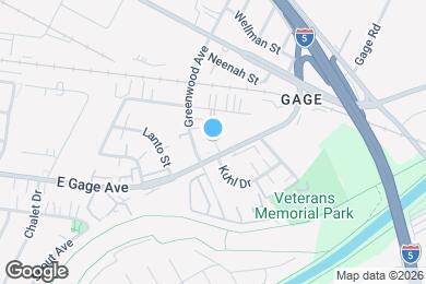 Map image of the property - 7119 E Gage Ave