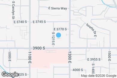 Map image of the property - 3826 S 1250 E