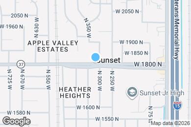 Map image of the property - 316 W 1800 N