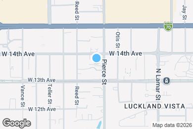 Map image of the property - 1363 Pierce St