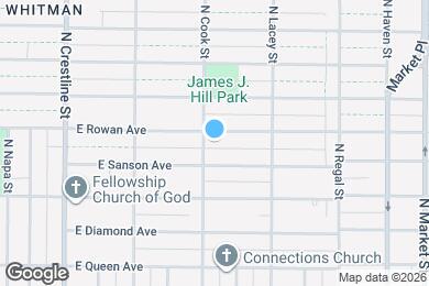 Map image of the property - 2506 E Rowan Ave