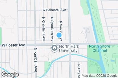 Map image of the property - 5222 N Sawyer Ave