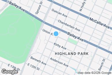 Map image of the property - 701 S Highland Park Ave
