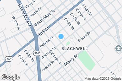 Map image of the property - 118 E 15th St