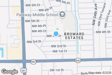 Map image of the property - 3620 NW 4th St