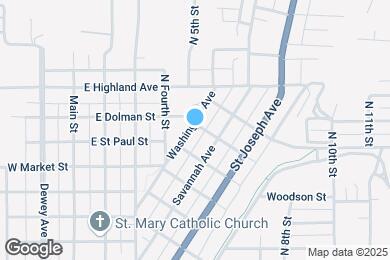 Map image of the property - 2019 Washington Ave