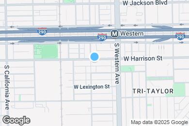 Map image of the property - 2453 W Harrison St