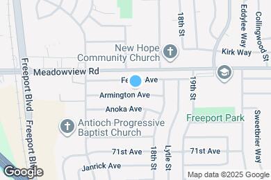 Map image of the property - 1713 Armington Ave