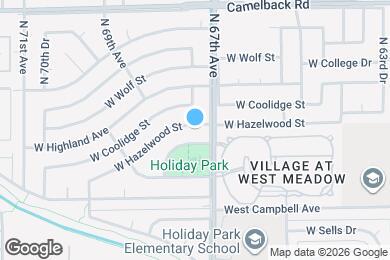 Map image of the property - 6717 W Hazelwood St