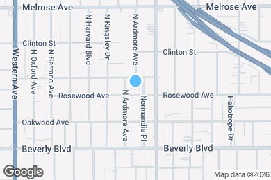 Map image of the property - 4463 1/2 Rosewood Ave