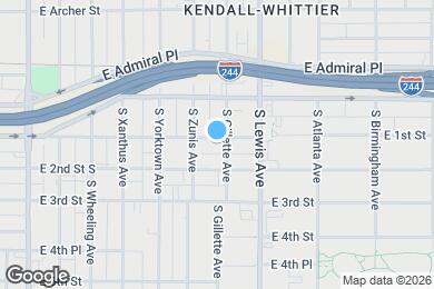 Map image of the property - 2222 E 1st St