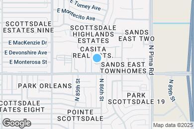 Map image of the property - 8586 E Indian School Rd