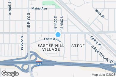 Map image of the property - 2715 Foothill Ave