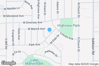 Map image of the property - 322 Park Ave