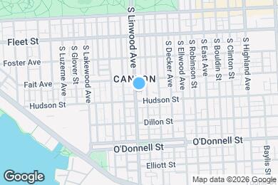 Map image of the property - 829 S Linwood Ave