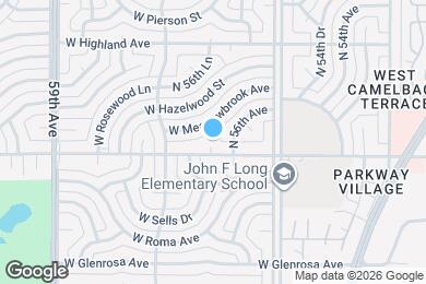Map image of the property - 5616 West Campbell Ave