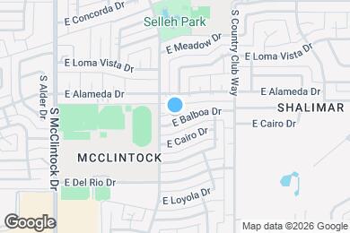 Map image of the property - 1922 E Balboa Dr