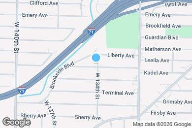 Map image of the property - 13400 Highlandview Ave