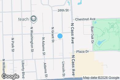 Map image of the property - 4008 N Lincoln St