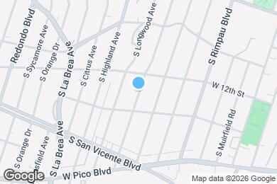 Map image of the property - 1247 S Tremaine Ave