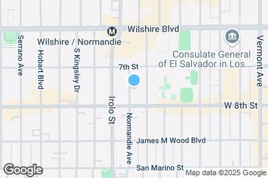 Map image of the property - 738 S Normandie Ave