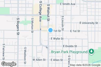 Map image of the property - 609 S Walnut St